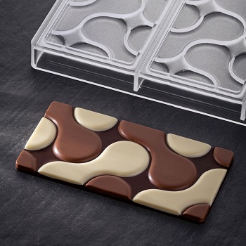 Pavoni PC5029 Polycarbonate Chocolate Bar Mold Hexa by Vincent Vall