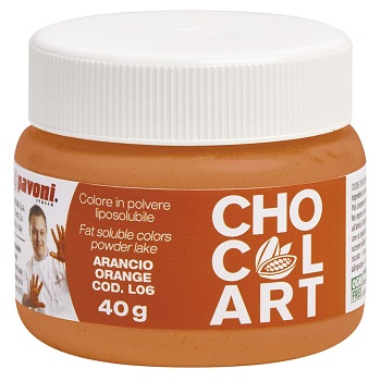 Liposoluble coloring in orange powder 5gr For chocolate and