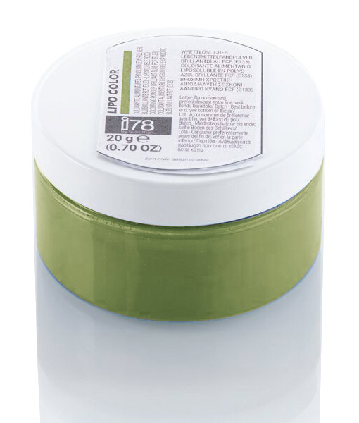 Silikomart I78 Green Azo-Free Lipo-Soluble Food Grade Colouring Powder - 20g