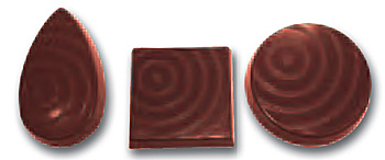 Cabrellon Pear Drop, Square & Roundel Praline Polycarbonate Chocolate Mould