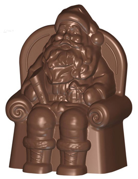 Cabrellon Seated Santa Polycarbonate Chocolate Mould