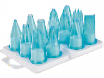 Mallard Ferriere Polycarbonate Piping Nozzles (Box of 12 Assorted Apprentice Nozzles)