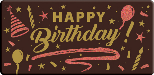 Happy Birthday Plaques (Vegan) - Box of 70