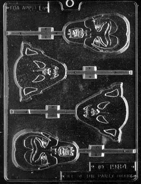 Assorted Ghouls Lollipop Chocolate Mould