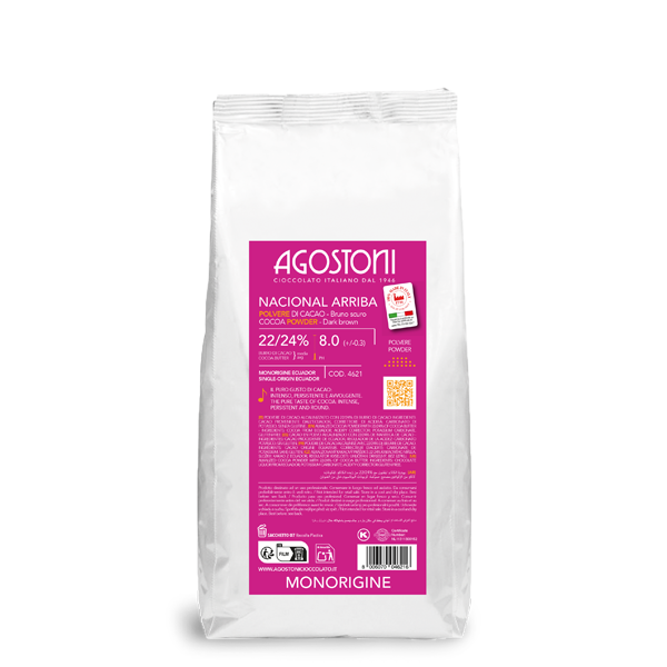 Agostoni Ecuador Nacional Arriba Single Origin Cocoa Powder 22/24 - 1kg Bag