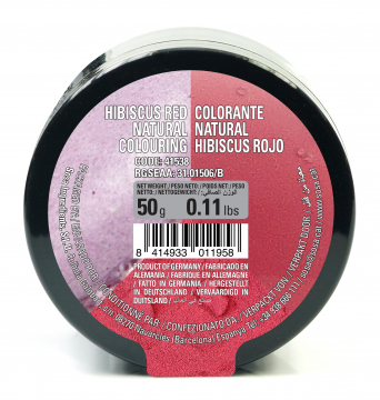 SOSA Red Hibiscus Hydrosoluble Natural Colouring Powder (50g)