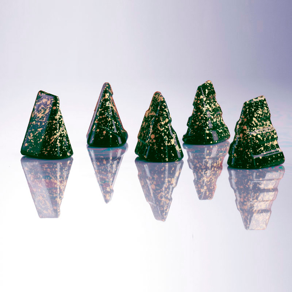 Martellato Polycarbonate Moulds Christmas Trees BPA Free