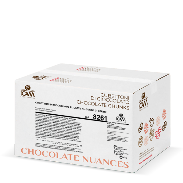 ICAM Nuances Spiced Milk Chocolate 4kg