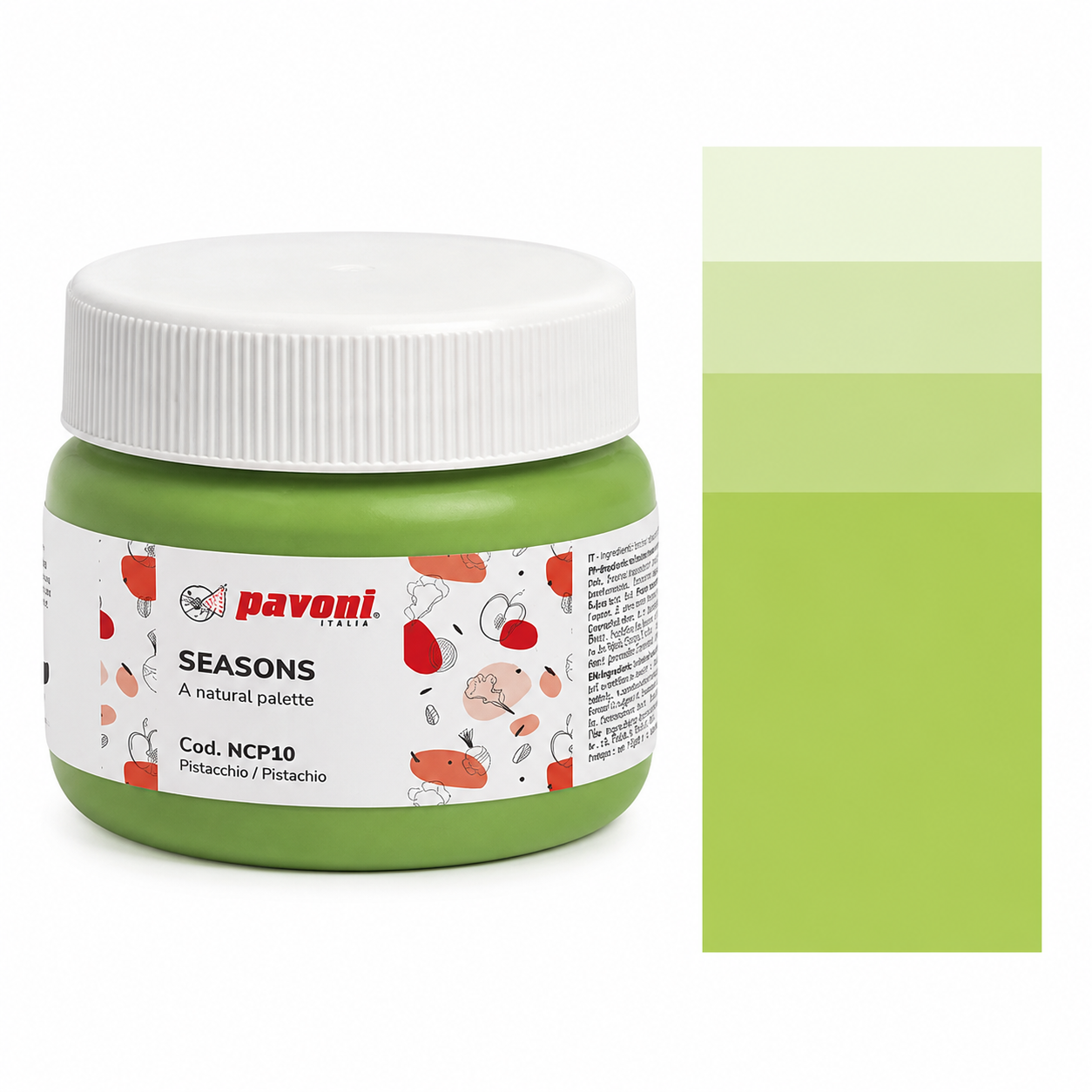 Pavoni Seasons Natural Colouring Powder - Green Apple - 80g