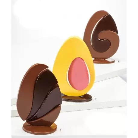 Martellato Mould Kit 3 Pcs For 2D Chocolate Eggs