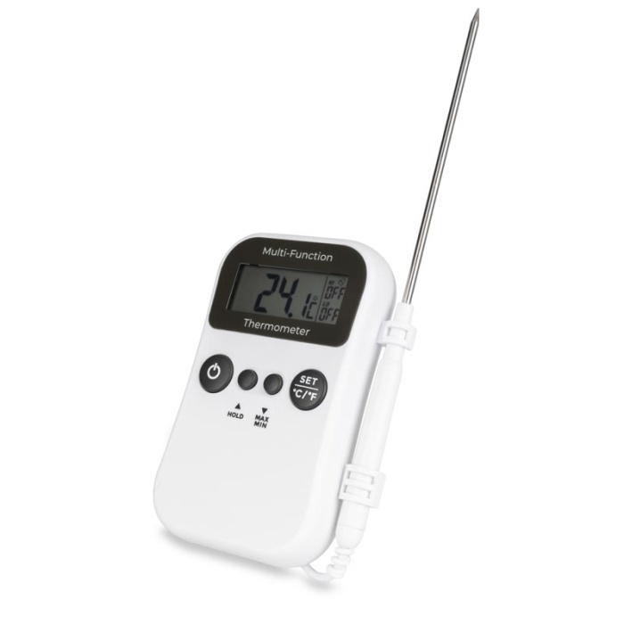 Multifunction Thermometer Audible alarm Foldaway stand max/min memory function