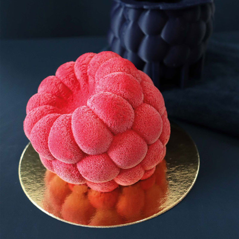 Deco-Relief Silicone Raspberry mould dia126x133x107H 907ml