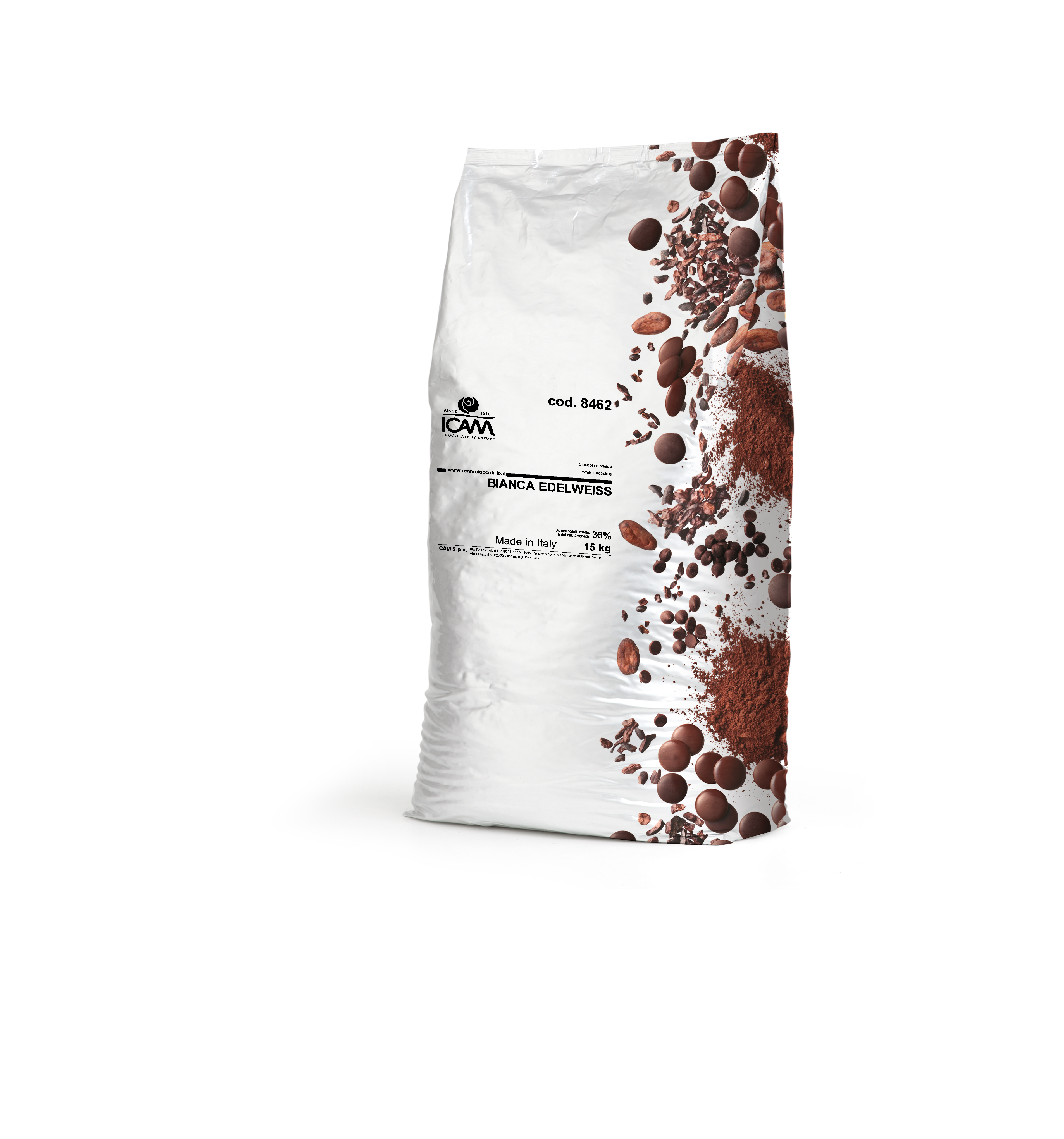 ICAM Edelweiss White Chocolate 15kg