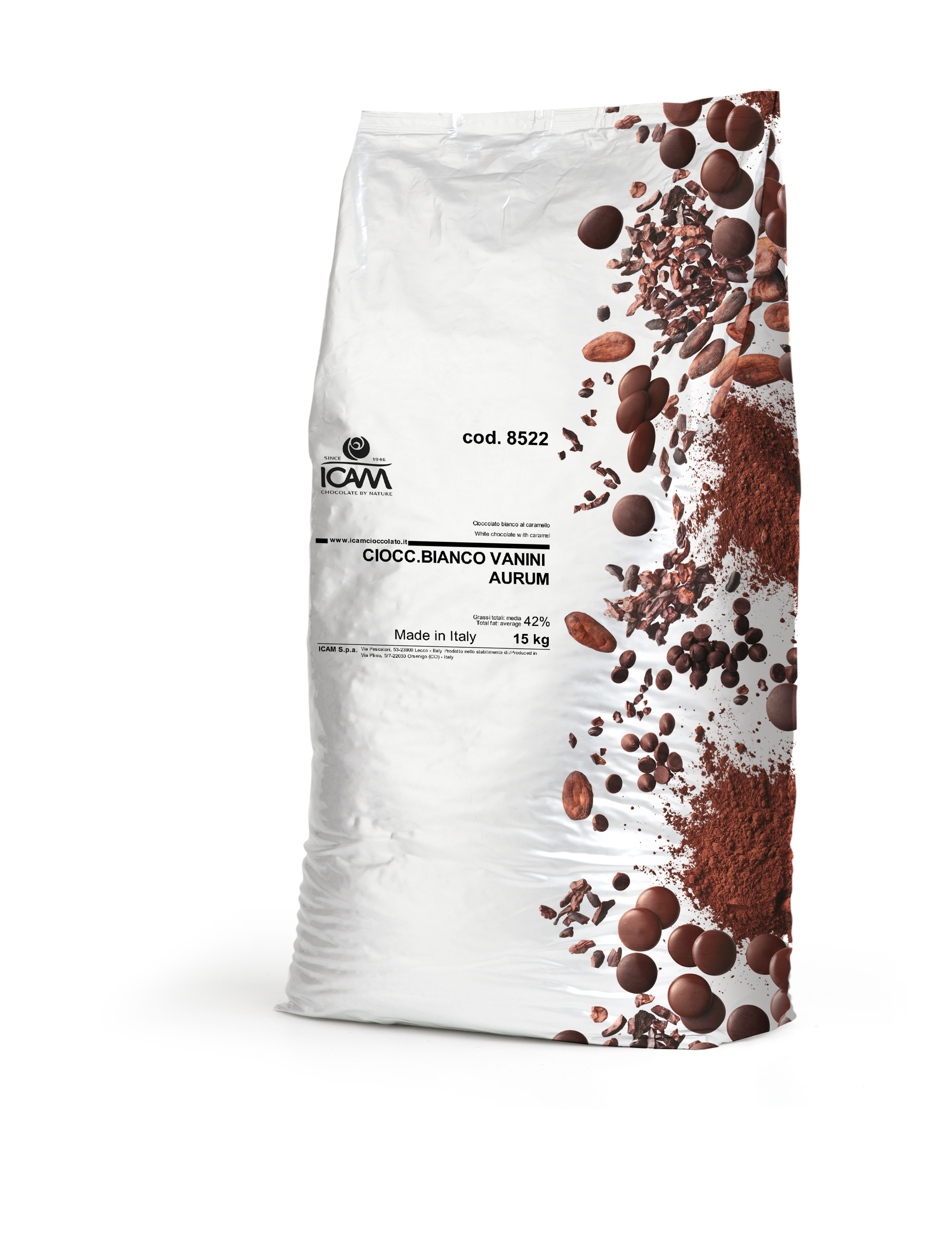 ICAM Vanini Aurum Caramel Chocolate 15kg