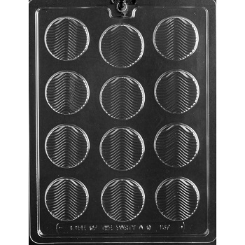 NEW Circle Plaque Chocolate Candy Mold from Wilton  #0008 