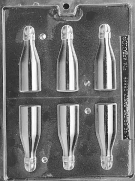 Small Bottles Chocolate Mould