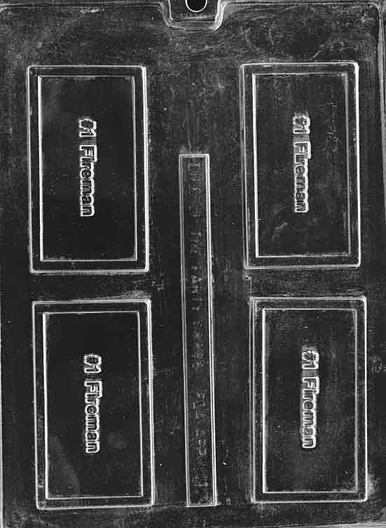 Number 1 Fireman Chocolate Mould