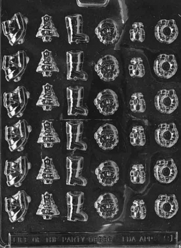 Christmas Decorations Chocolate Mould