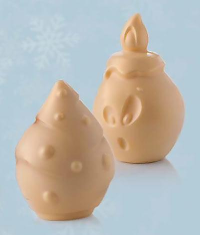 Martellato Tree & Candle Magnetic Chocolate Mould Set
