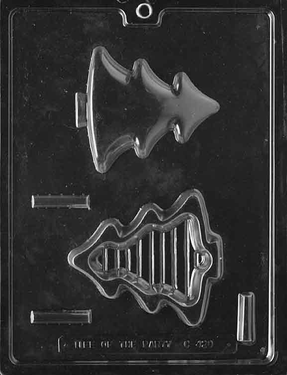 Small Christmas Tree Pour Box Chocolate Mould