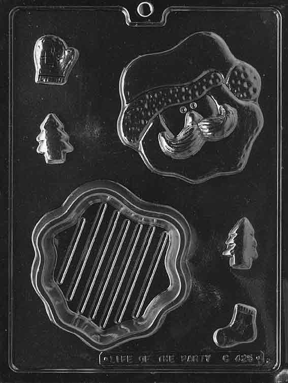 Santa Face Pour Box Chocolate Mould