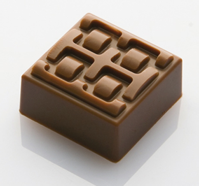 Chocolat Form Contemporary Pattern Square Praline Polycarbonate Chocolate Mould