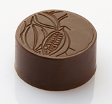 Chocolat Form Cocoa Pod Pattern Round Praline Polycarbonate Chocolate Mould