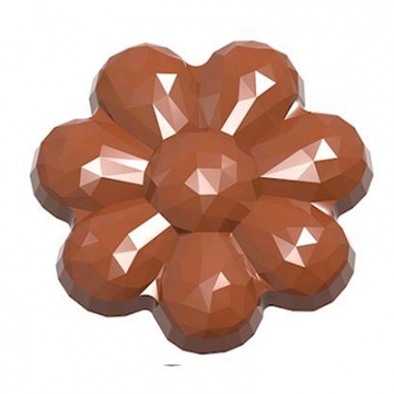 Chocolate World Faceted Flower Polycarbonate Mould