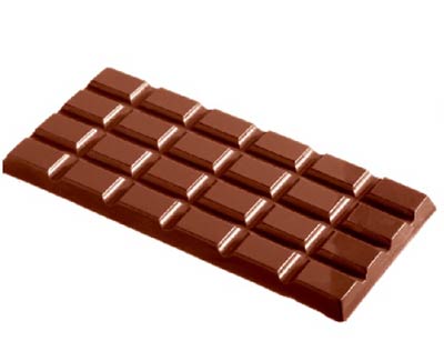 Chocolate World 90g Bar Polycarbonate Chocolate Mould