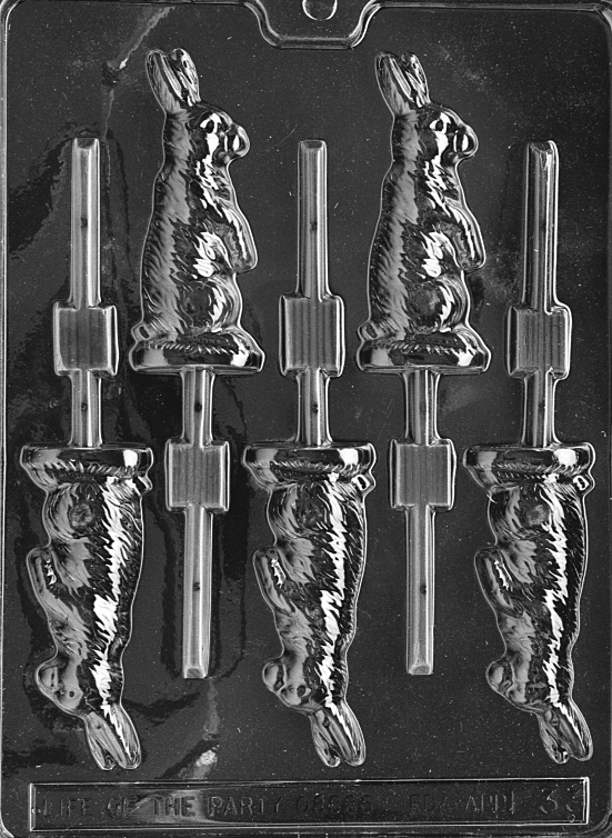 Sitting Easter Bunny Lollipop Chocolate Mould