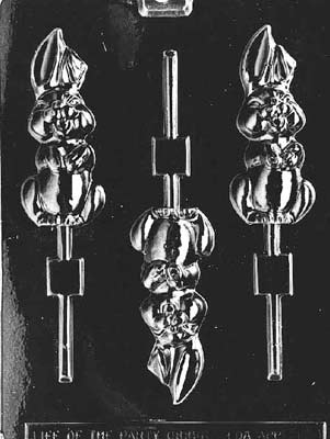 Floppy Eared Bunny Lollipop Chocolate Mould