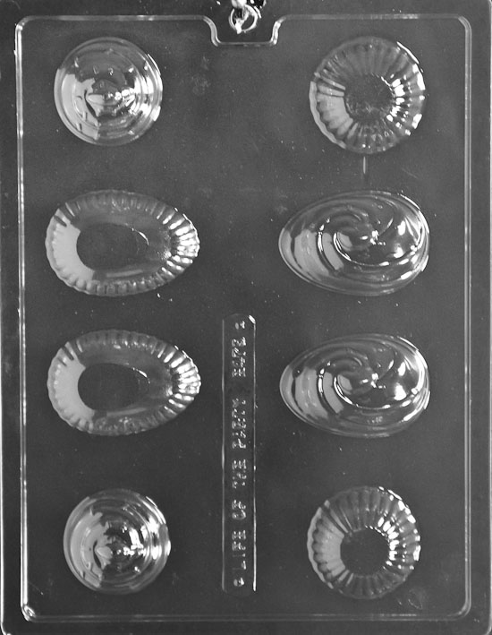3D Easter Egg Cupcakes Chocolate Mould (60mm)