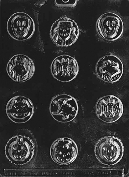 Assorted Halloween Mints Chocolate Mould
