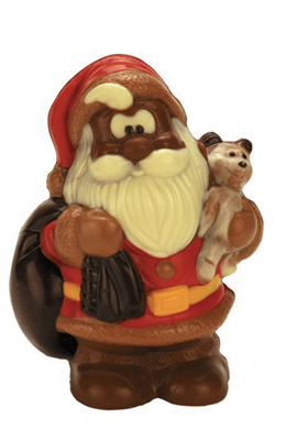 Santa with Bag and Teddy Thermoformed Polycabonate Chocolate Mould Set