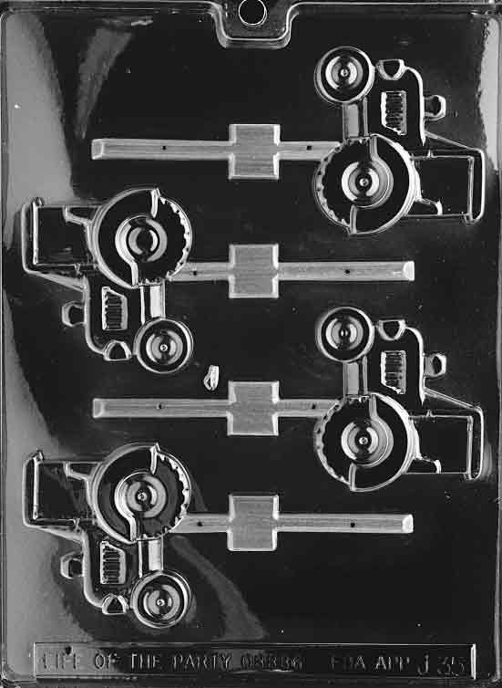Tractor Lollipop Chocolate Mould