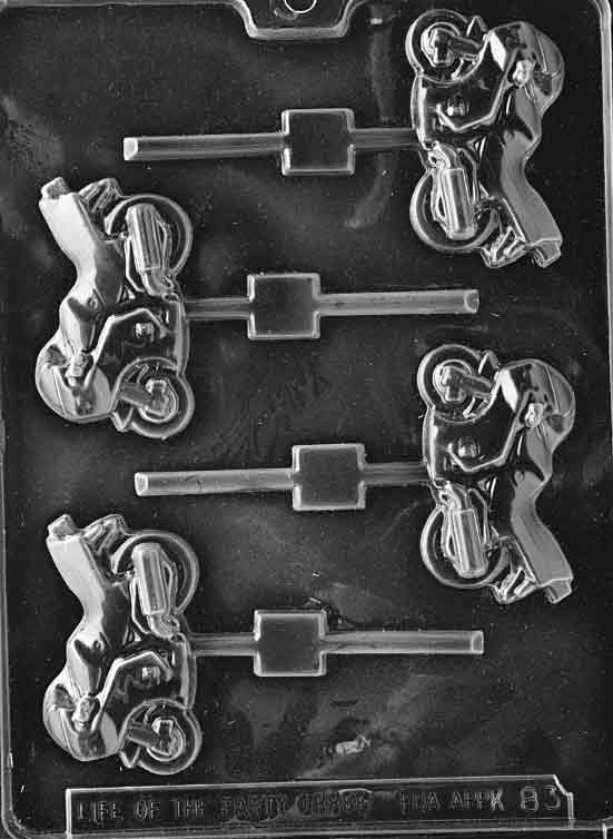 Motorcycle Lollipop Chocolate Mould