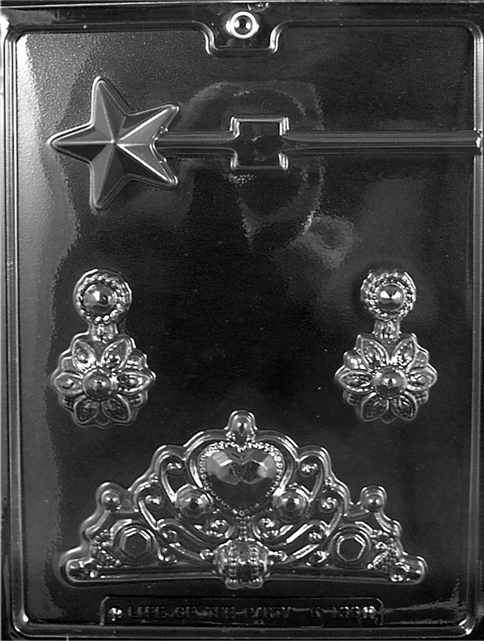 Princess Kit (Crown, Earrings and Wand) Chocolate Mould