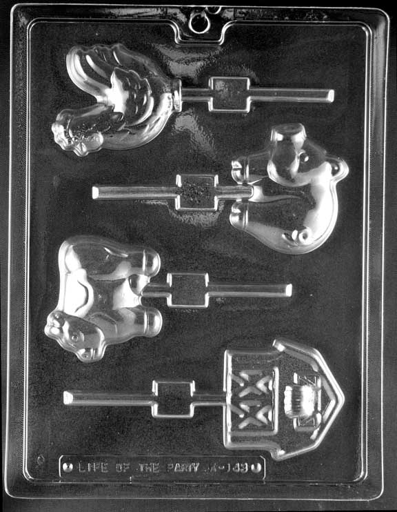 Farm Animal Lollipop Chocolate Mould