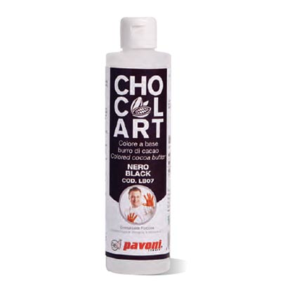 Pavoni Coloured Cocoa Butter -  Black - 200g