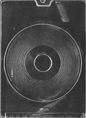 Plain Record Chocolate Mould