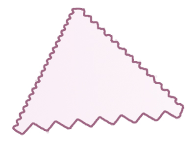 Triangular Decorating Comb