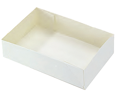 Mallard Ferriere White Cardboard Tart Box - 20cm x 5cm - pack of 50