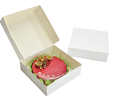 Mallard Ferriere White Cardboard Savarin Box - 20cm x 10cm - pack of 50