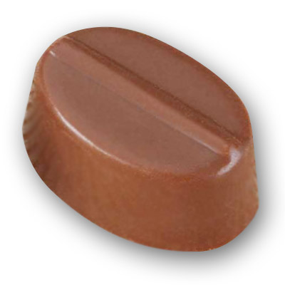 Martellato Oval Coffee Bean Shaped Praline Polycarbonate Chocolate Mould
