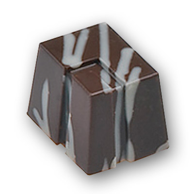 Martellato Rectangular Praline with Segment Polycarbonate Chocolate Mould