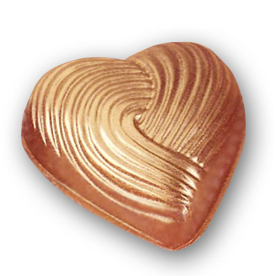 Martellato Draped Heart Praline Polycarbonate Chocolate Mould