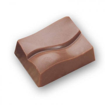 Martellato Rectangular Praline with Wave Polycarbonate Chocolate Mould