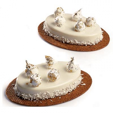 Pavoni 'Mono' Gianluca Fusto Oval Monoportion Professional Silicon Mould & Cutter