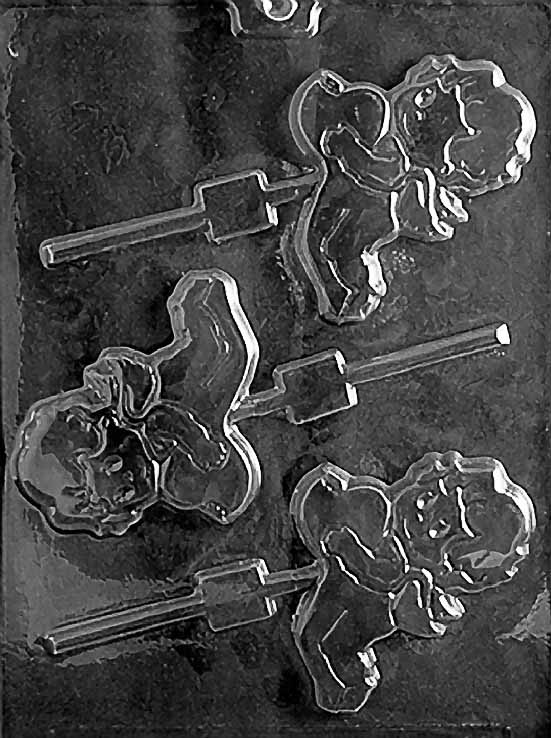Large Cupid with Heart Lollipop Chocolate Mould