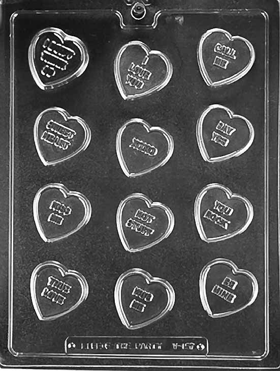 Love Hearts Chocolate Mould